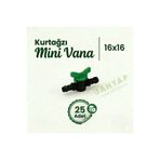 Bahyap Damlama Sulama Kurtağzı Mini Vana 16x16 (25 Adet)