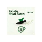 Bahyap Damlama Sulama Kurtağzı Mini Vana 16x16 (50 Adet)