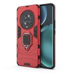 BaiBaiDY Honor Magic 4 Pro için cep telefonu kılıfı, darbe emici, tutucu, düşmeye karşı dayanıklı, TPU + PC çift katmanlı tasarım, Honor Magic 4 Pro için uygundur (kırmızı)