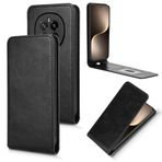 BaiFu Honor X9B/Magic6 Lite için Deri Cüzdan Kılıf, Honor X9B/Magic6 Lite için Cüzdan Kılıfı, Yatay Destek Çubuğu ve Kart Tutuculu - Siyah