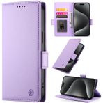 BaiFu Huawei nova 12 Lite 5G için Kılıf Deri Cüzdan Destek Çubuğu Manyetik Kapatma Kart Yuvaları Huawei nova 12 Lite 5G için Saklama Kapağı-Mor