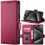 BaiFu Motorola Moto G8 Power Lite için Kılıf Deri Cüzdan Destek Çubuğu Manyetik Kapatma Kart Yuvaları Motorola Moto G8 Power Lite için Saklama Kapağı-Kırmızı