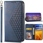 BaiFu OnePlus 1+ Nord CE3 Lite 5G için Manyetik Kılıf, Kart Tutucu Yuvalı Üç Boyutlu Kafes Kılıf Destek Çubuğu OnePlus 1+ Nord CE3 Lite 5G Kapak-08