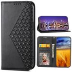 BaiFu Oppo Reno 5 Lite için Manyetik Kılıf, Kart Tutucu Yuvalı Üç Boyutlu Örgü Kılıf Destek Çubuğu Oppo Reno 5 Lite Kapak-03
