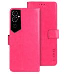 BaiFu Tecno Pova Neo 2/LG6N Premium PU Deri Telefon Kılıfı Telefon Koruyucu Kılıf Manyetik Kapaklı Cüzdan Kapak, Tecno Pova Neo 2/LG6N ile Uyumlu, Gül kırmızısı