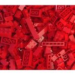 Baijiafu2 125/250G Dıy Yapı Taşları Toplu Lot Paketi Sorte Kalın Tuğlalar Blok Tabak Oyuncakları Küçük Parçacıklar Dökme Legoeds Çocuklar Için Hediye: Kırmızı/beden: 250G-ÇAN (Yurt Dışından)