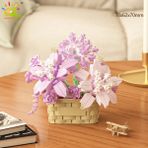 Baijiafu2 Huiqibao Moc Buket Saksı Bitki Mikro Yapı Taşları Ebedi Çiçek Modeli Diy Ev Masası Dekorasyon Tuğla Oyuncak Çocuklar Için Renk: No.84/boyut: Kutu ile (Yurt Dışından) - 1