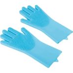 Baijiafu2 Masaj Eldivenleri Banyo Köpek Kedi Banyo Fırçası Yumuşak Kauçuk Tarak Aksesuarları Kedi Duş Temizleme Aracı Tedarikçi Fırça Catcolor: Mavi (Yurt Dışından)