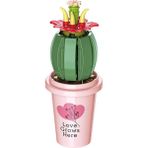 Baijiafu2 Mikro Yapı Taşları Çiçek Oyuncakları Diy Ana Masa Masası Serisi Dekorasyon Sakıf Simüle Simüle Çiçekçilik Set Çocuk Oyuncakları Hediyeler Renk: Kaktüs (Yurt Dışından) - 1