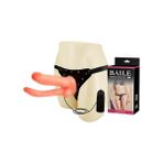 Baile Çift Taraflı Belden Bağlamalı Penis Realistik Çatal Vibratör