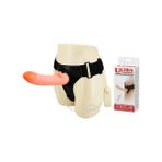 Baile İçi Boş 21 cm Titreşimli Belden Bağlamalı Penis Realistik Vibratör