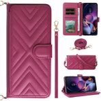 BAILI nubia Red Magic 8 Pro Kılıf, Flip Cüzdan Deri Kılıf [6 Kart Yuvası] [Bilek Kayışı] nubia Red Magic 8 Pro Telefon Kılıfı için Manyetik Kapak - Kırmızı