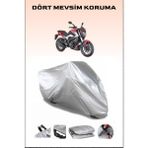 Bajaj Dominar 250 D Uyumlu Motorsiklet Branda, Motor Örtüsü - Gri, Arka Çanta ve Kilit Uyumsuz