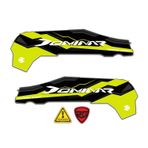BAJAJ Dominar D250-400 AKSESUAR YAN 3D KABARTMALI SARI DAMLA STİCKER