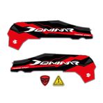 BAJAJ Dominar D250 AKSESUAR YAN 3D KABARTMALI KIRMIZI DAMLA STİCKER