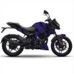 Bajaj N250 Ağ Tasarım Motosiklet Sticker Etiket Kaplama Modeli - Lacivert
