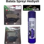 Bajaj NS 400 Z Ön ve Arka Fren Balata Takımı Brenta Balata Spreyi Hediyeli BR50