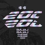 Bajaj NS200 Sticker Hologram Set Motosiklet Etiket Modeli - standart - Renkli