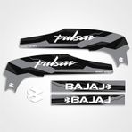 Bajaj Pulsar Ns200 Aksesuar Şase 3D Kabartmalı Damla Sticker Gri