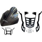 Bajaj Pulsar NS200 SIPERLIK Camı-Çanta Demiri(5mm Extra Güçlü)Takımı - Siyah