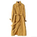 BAJIE Bayan şişme ceket Kadın Şişme Ceket Kışlık Kaban Kadın Giysileri Moda Vintage Parka Kadın Ceket Uzun Kaban