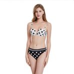 BAJIE Bikini takım elbise Sevimli Bayanlar Bikini Seti Seksi Mayo Mayo Bayanlar Fincan Ile Beachwear Şınav