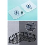 Bak Gel Al Buffer ® Süper Güçlü Çerçeve Askısı Pin Delgisiz Vidalı Tırnak Kanca Yapışkanlı Mutfak Banyo Raf Tut
