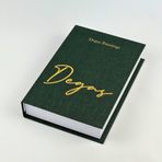 BAK GEL AL Premium Bez Kaplama Kitap Şeklinde Dekoratif Saklama Kutusu - DEGAS YEŞİL