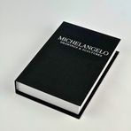 BAK GEL AL Premium Bez Kaplama Kitap Şeklinde Dekoratif Saklama Kutusu - MICHELANGELO