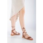 Bak Store Taba Ipli Gladyatör Kadın Bodrum Alaçatı Sandalet
