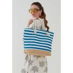 bakacstore Kadın Deniz Plaj Çantası Çok Renkli Fermuarlı Yumuşak Saplı New Season Özel Renk
