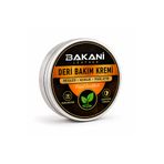 Bakani Leather Deri Bakım Kremi, Hakiki Deri İçin Besleyici ve Parlatıcı Bakım Kremi, Ayakkabı, Çanta, Ceket, Koltuk ve Cüzdan Bakımı