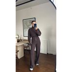 Bak'ap Premium Trend Triko Fermuarlı Hırka-Pantolon 2'li Takım