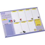 Bakgelal Lisanslı Hello Kitty & Friends Sanrio Kuromi Temalı Haftalık Planlayıcı Bloknot – Kuromi, My Melody, Badtz-Maru, Pompompurin ve Hello Kitty Karakterli A4 Organizer - Hello Kitty & Friends Detaylı Günlük Çizelge Planlayıcı (Lila-Sarı)