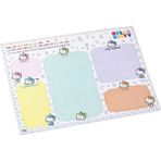 Bakgelal Lisanslı Hello Kitty & Friends Sanrio Kuromi Temalı Haftalık Planlayıcı Bloknot – Kuromi, My Melody, Badtz-Maru, Pompompurin ve Hello Kitty Karakterli A4 Organizer - Renkli Hello Kitty Haftalık Organizer (Pastel)