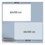 Bakgelal Manyetik Beyaz ve Şeffaf Yazı Tahtası 60X100 Cm, Ders Çalışma Tahtası 2 Li, Duvara Manyetik Yapışan Planlayıcı & Not Panosu