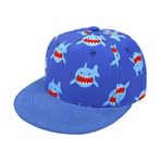 Bakicey Bebek çocuk beyzbol kepi şapka hiphop çocuk beyzbol şapkası erkek kız çocuk beyzbol şapkası çizgi film baskılı şapka şapka güneşlik düz şapka beyzbol şapkası, köpek balığı, 52-54