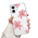 Bakicey iPhone 15 Pro 6,1 inç için manyetik cep telefonu kılıfı, şeffaf kılıf, estetik çiçek desenli tasarım, yumuşak silikon TPU ince darbeye dayanıklı koruyucu kılıf, kız çocukları ve kadınlar için