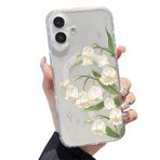 Bakicey iPhone 17 Air 6,5 inç için manyetik cep telefonu kılıfı, şeffaf kılıf, estetik çiçek desenli tasarım, yumuşak silikon TPU ince darbeye dayanıklı koruyucu kılıf, kız çocukları ve kadınlar için