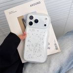 Bakicey iPhone 17 Pro Max (6,9 inç) için cep telefonu kılıfı, parıltılı kılıf, şeffaf, dalgalar, kıvırcık, parlak yıldızlar, desenli, yumuşak TPU koruyucu kılıf, hafif, darbeye dayanıklı, kadınlar ve