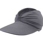 Bakicey Visor Cap beyzbol kepi yazlık kadın yazlık bere beyzbol kepi spor şapka dış mekan güneş koruması yazlık kep ayarlanabilir beyzbol şapkası (baş çevresi: 57 – 58 cm) (gri), Gri