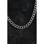 Bakımlı Erkek için Silver Çelik Klasik Zincir Stil Kolye