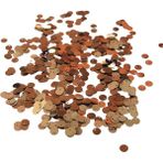 Bakır 8 mm Yandan Delikli Plastik Pul Payet 30 gr (Tülbent, Oya, Havlu Malzemesi)