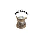 Bakır Center Mini Bakır Bakraç 0.40 Litrelik Oyma Bakraç Baharatlık Bakır Helke Bakır Satıl Mini Helke