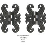 Bakır Dekoratif Kelebek Menteşe Büyük 2 Adet (7cm X 5cm) - Antik Bakır