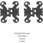Bakır Dekoratif Kelebek Menteşe Küçük 2 Adet (4,2cm x 3,5cm) - Antik Bakır
