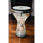 Bakır Döküm El Işlemeli Mısır Darbuka – Kılıf Hediyeli Sanat Eseri - Siyah