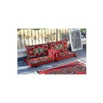 BAKIRÖZÜ HOME 1.kalite Şark Köşesi Takımı Apaçi Kırmızı Modeli Sünger Dahil (4 Parça)