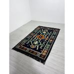 Bakırözü Home Pamuk Polyester Karışımlı Modern Otantik Kilim - Anadolu Lacivert Modeli Yıkanabilir Kilim - 150 x 240 cm