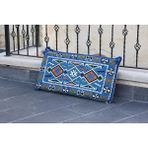 Bakırözü Home Şark Köşesi Takımı Sırt Dayama Yastığı Mavi Anadolu Modeli (Sünger Dahil) 42 x 92 x 10 cm
